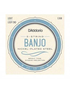 Daddario EJ60 Banjo Stainless Steel Light 