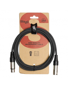 Stagg SMC3 MIC CABLE XLRf-XLRm 3M/10FT Stagg SMC3 MIC CABLE XLRf-XLRm 3M/10FT