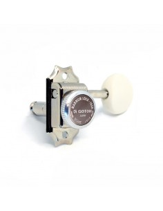 Gotoh SD90 MG-T Blocable Nickel White Button Gotoh SD90 MG-T Blocable Nickel White Button