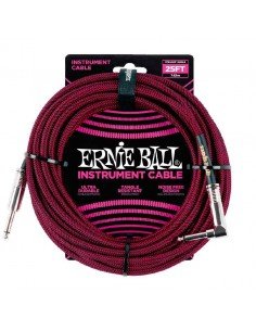 Ernie Ball 6062 Red-Black 7,62mtros 