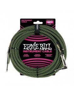 Ernie Ball 6082 Black-Green 5,49mtros 