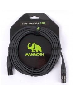 Mammoth M20 Cable Micro XLR 6mtros 